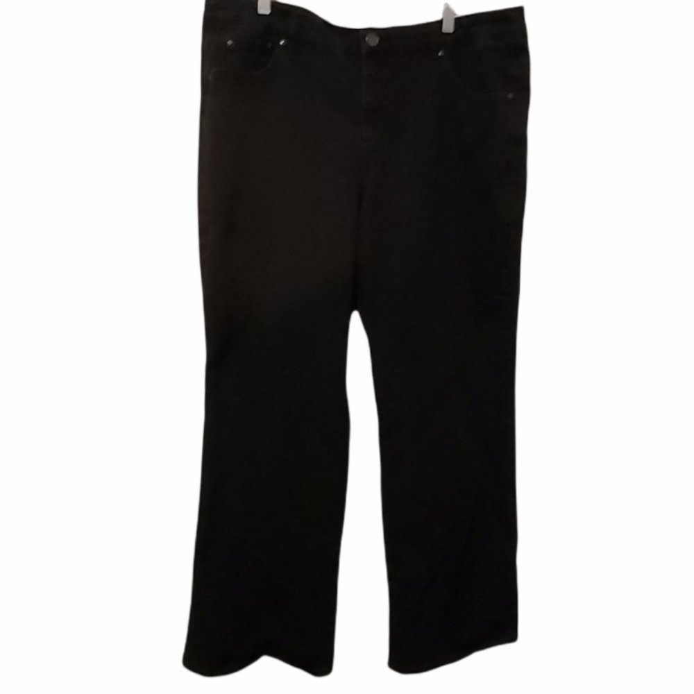ALFRED SUNG PURE+ | Women's Jeans Black Size 18W
